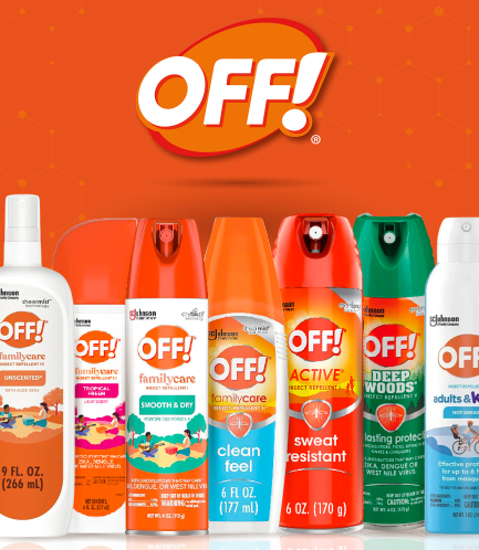 Diferentes presentaciones de repelentes Off